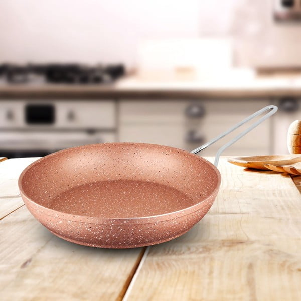 Ružová hliníková panvica Güral Porselen Classic, ø 28 cm-image-1