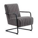 Tmavosivé kreslo Trout – Unique Furniture