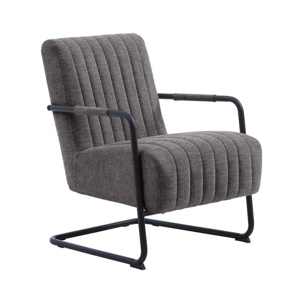 Tmavosivé kreslo Trout – Unique Furniture