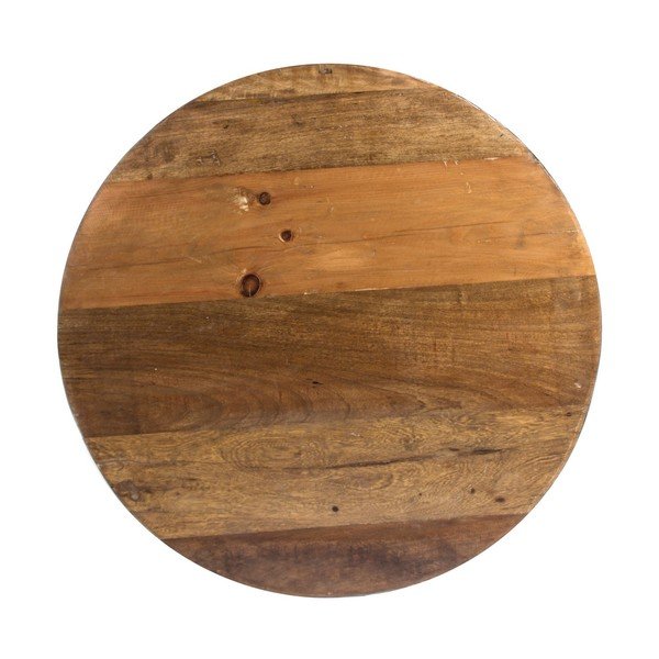 Sivý/v prírodnej farbe kovový okrúhly konferenčný stolík ø 90 cm Lancaster – Bizzotto-image-2