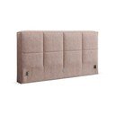 Svetloružové čalúnené čelo postele 249x100 cm Darren – Micadoni 