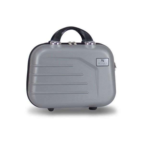 Sivý dámsky príručný cestovný kufrík My Valice PREMIUM Make Up & Hand Suitcase
