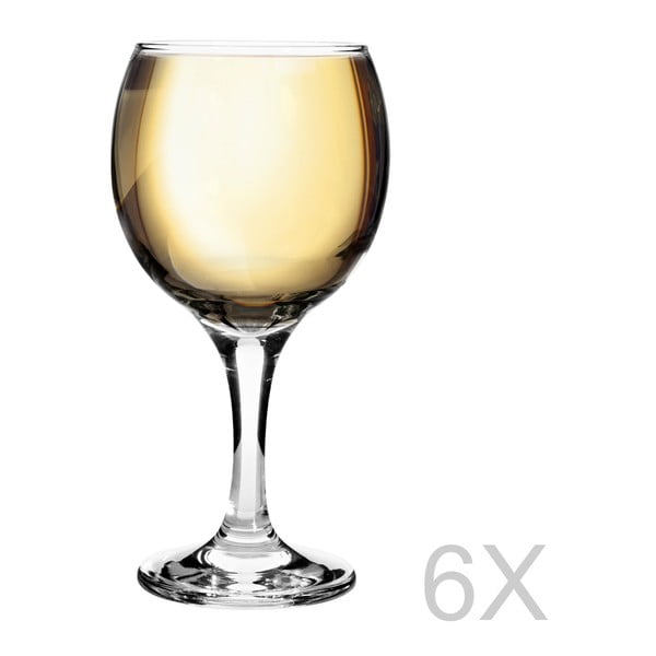 Sada 6 pohárov na biele víno Bistro