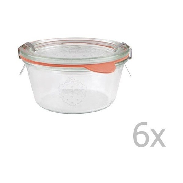 Sada 6 zaváracích pohárov Weck Sturz, 290 ml