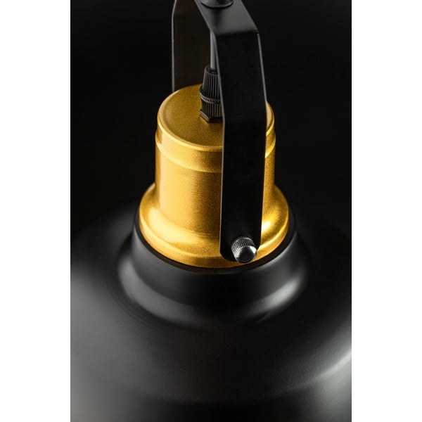 Závesné svietidlo v čierno-zlatej farbe s kovovým tienidlom ø 22 cm Monroe – GTV-image-2