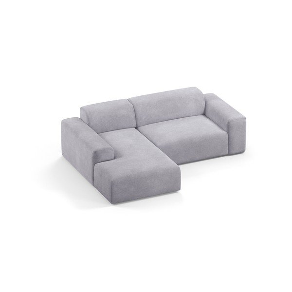 Svetlosivá menčestrová rohová pohovka Marie Claire Home Karen, 250 cm, ľavý roh-image-3