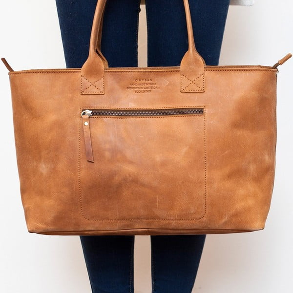 Hnedá kožená vintage kabelka O My Bag Madam Rose-image-3