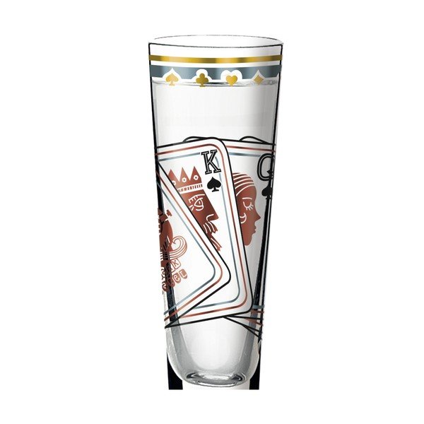 Set štamperlíka z krištáľového skla a 5 podtáciek Ritzenhoff Sascha Morawetz, 50 ml-image-2