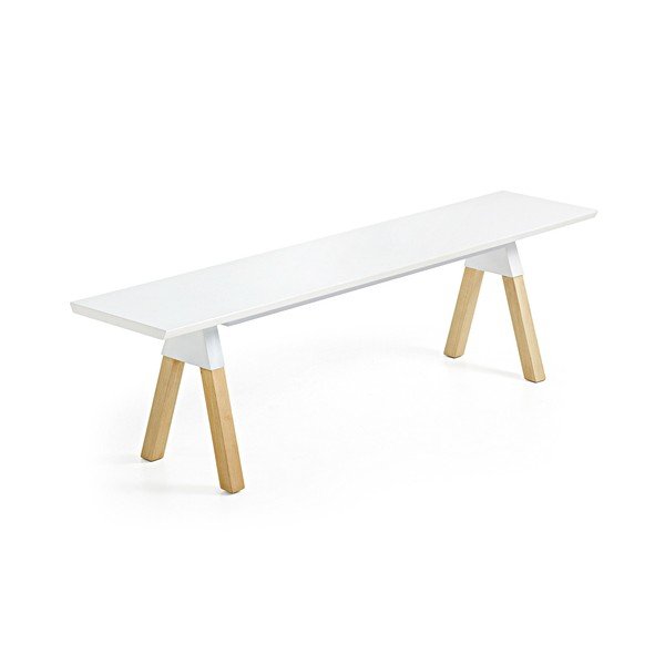 Biela lavica La Forma Stick, dĺžka 160 cm-image-1