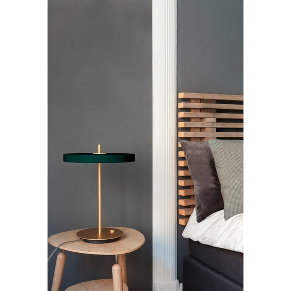 Tmavozelená LED stolová lampa so stmievačom s kovovým tienidlom (výška  41,5 cm) Asteria Table – UMAGE-image-1