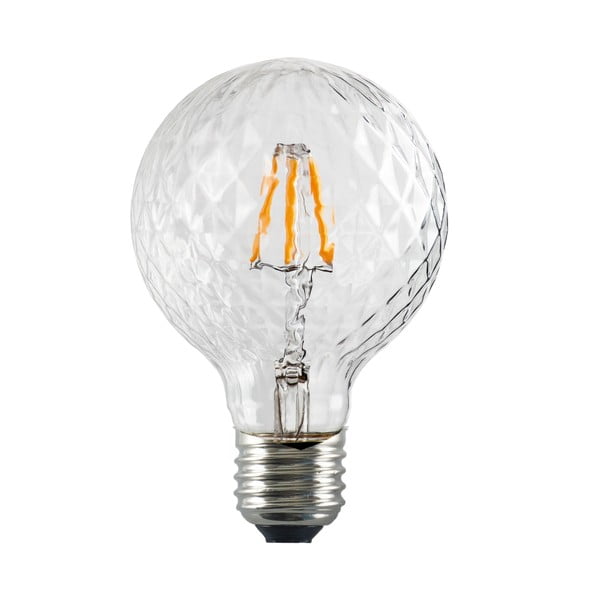 LED žiarovka Bulb Attack GLOBE Clear Crystal Linear, E27 5,5 W