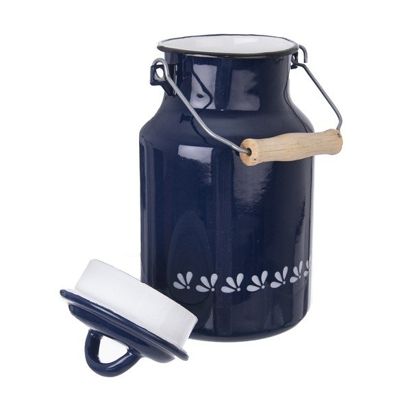 Modrá smaltovaná nádoba na mlieko Orion, 2 l-image-2