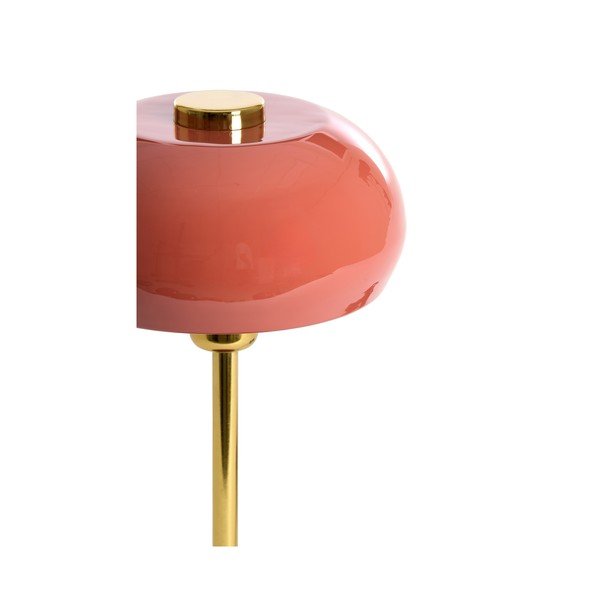 Stolová lampa v lososovej farbe s kovovým tienidlom (výška 34 cm) Surin – Light & Living-image-2