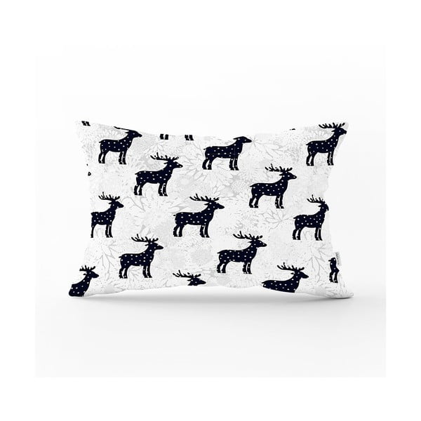 Vianočná obliečka na vankúš Minimalist Cushion Covers Reindeer and Stars, 35 x 55 cm