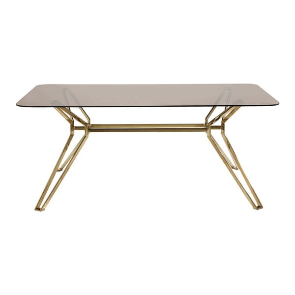 Jedálenský stôl so sklenenou doskou Kare Design Garbo, 180 x 90 cm
