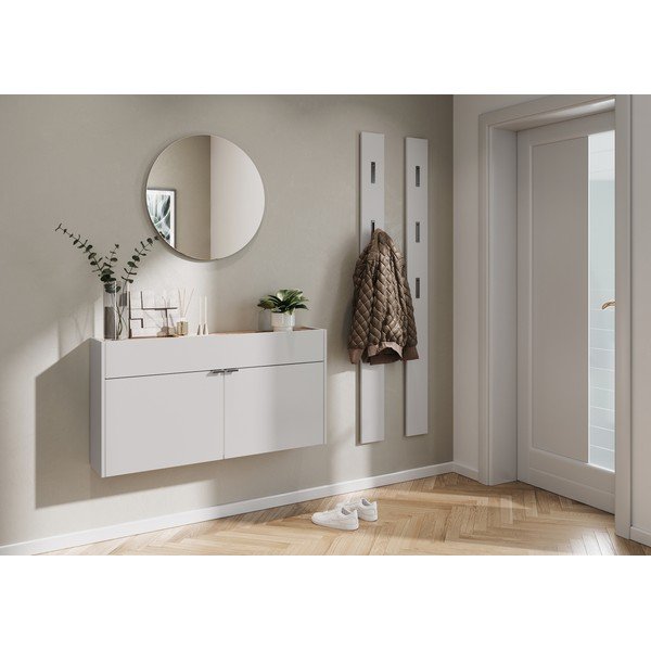 Krémovobiela závesná skrinka 110x57x22 cm Ameca – Germania-image-1