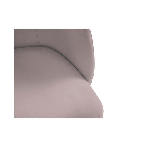 Púdrovoružová jedálenská stolička so zamatovým poťahom Windsor & Co Sofas Aurora-image-4