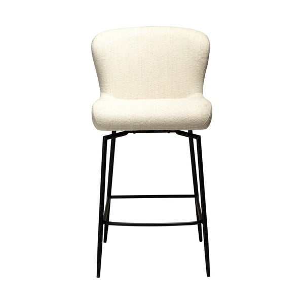 Krémovobiela čalúnená barová stolička (výška sedadla 67,5 cm) Glam – DAN-FORM Denmark-image-2
