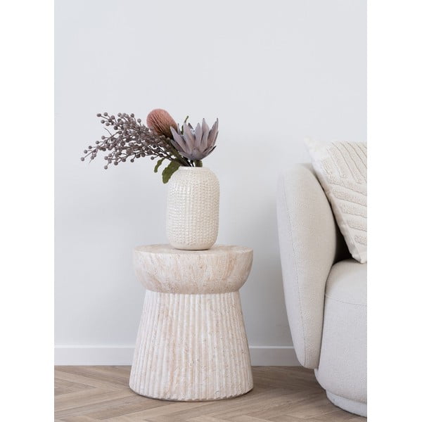 Kamenný okrúhly záhradný stolík ø 37 cm Bonn – House Nordic-image-1