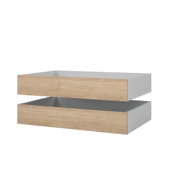 Zásuvky pod posteľ v prírodnej farbe v súprave 2 ks Naia – Tvilum-image-3