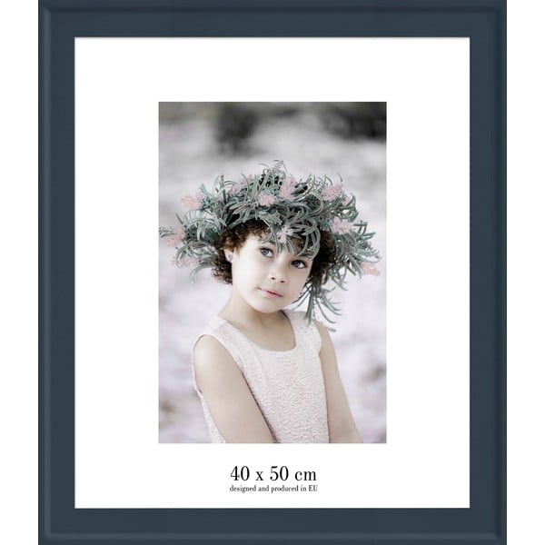 Modrý nástenný rámček Styler Malaga, 47 x 57 cm