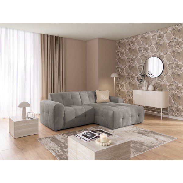 Sivá rohová pohovka (pravý roh/s leňoškou) Melva – Ropez-image-1