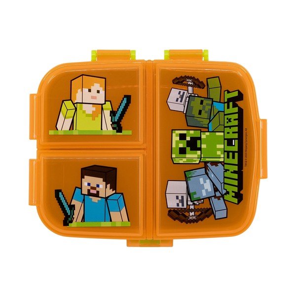 Oranžový plastový detský desiatový box Minecraft – STOR
