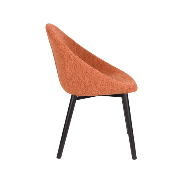 Oranžové čalúnené jedálenské kreslo Fenna – Dutchbone-image-4