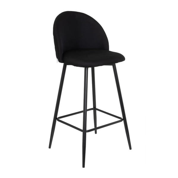 Čierne barové stoličky s nastaviteľnou výškou v súprave 2 ks (výška sedadla 69 cm) – Casa Selección