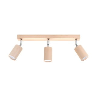 Drevené stropné svietidlo Nice Lamps Ludwik, dĺžka 45 cm
