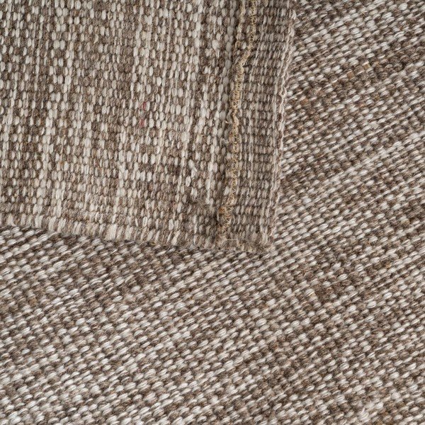 Hnedý obojstranný koberec s prímesou vlny 80x150 cm – Ixia-image-3