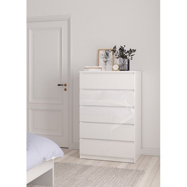 Biela komoda 77x121x50 cm Naia – Tvilum-image-1