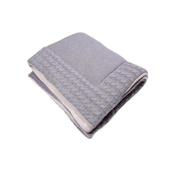 Sivá bavlnená hracia podložka Kindsgut Mat, 70 x 90 cm-image-1