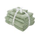 Zelené froté bavlnené uteráky a osušky v súprave 6 ks Anti–Bacterial – Catherine Lansfield