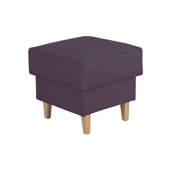 Fialová podnožka z imitácie kože Max Winzer Lorris Leather Violet