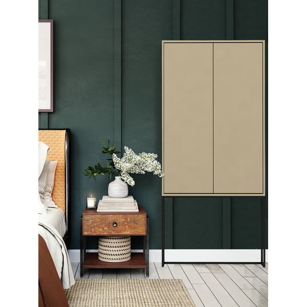 Béžová skrinka 75x164,5 cm Lennon – Really Nice Things-image-3