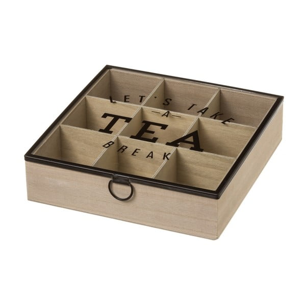 Úložný box na čaj z dreva Unimasa, 24 × 6,5 cm