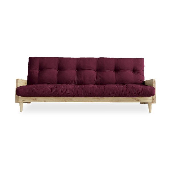 Variabilná pohovka Karup Design Indie Natural Clear/Bordeaux