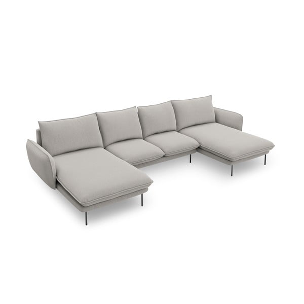 Svetlosivá pohovka do "U" Cosmopolitan Design Vienna-image-2