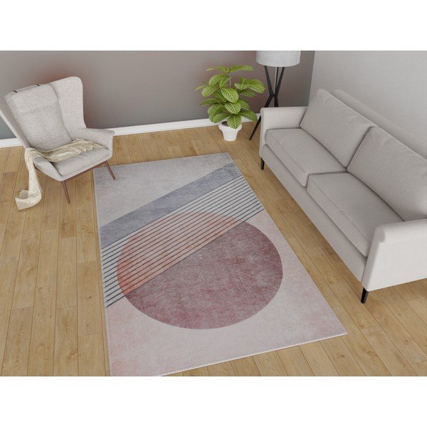Umývateľný koberec vo svetloružovo-sivej farbe 160x230 cm – Vitaus-image-1