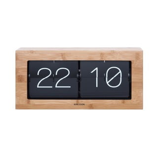 Drevené preklápajúce hodiny Karlsson Flip, 37 × 17,5 cm