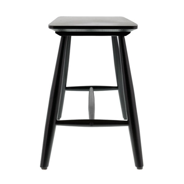 Čierny konzolový stolík z dubového dreva 90x28 cm Bast - Villa Collection-image-2