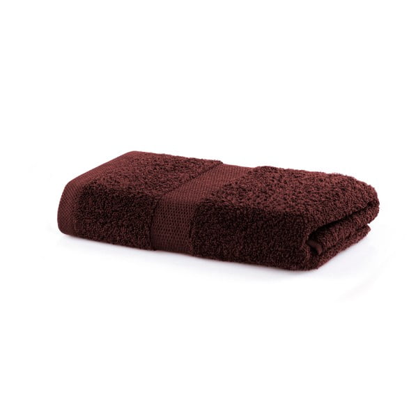 Hnedý uterák DecoKing Marina, 50 × 100 cm