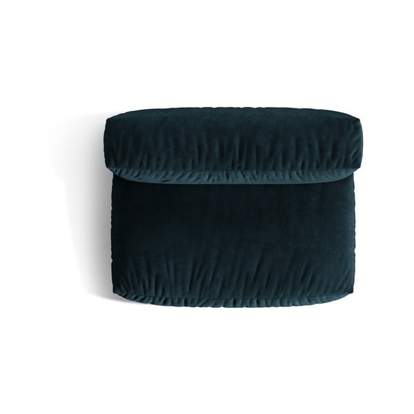 Tmavomodrý zamatový modul pohovky (stredový diel) Martina – Micadoni -image-3