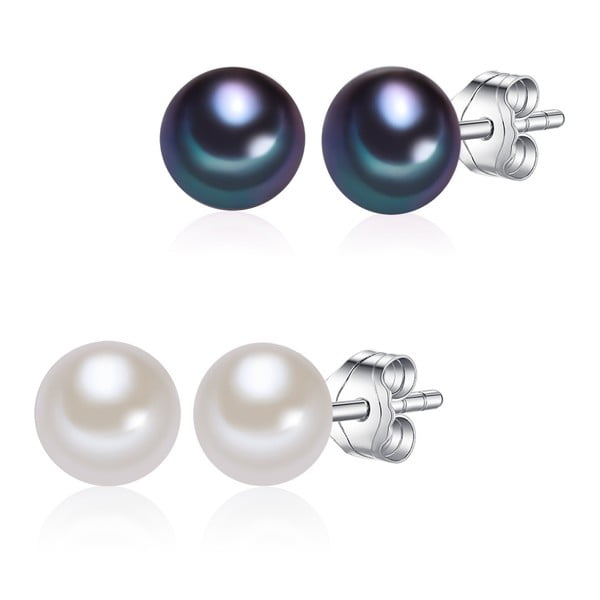 Sada 2 perlových náušníc Chakra Pearls Lieke