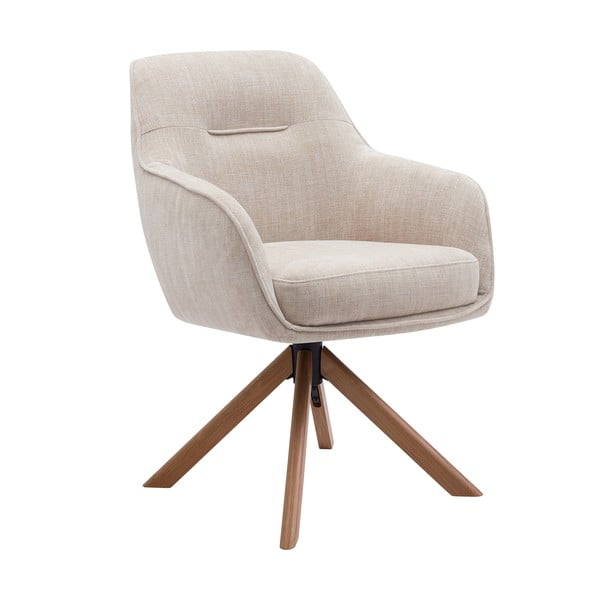 Krémovobiele čalúnené jedálenské kreslá v súprave 2 ks Avola – Unique Furniture