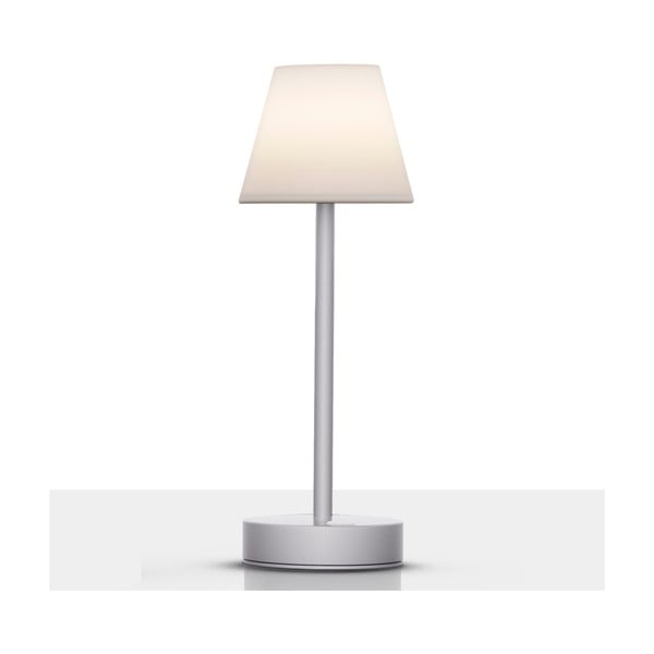 Bielo-sivá stolová lampa 32 cm Divina - Tomasucci
