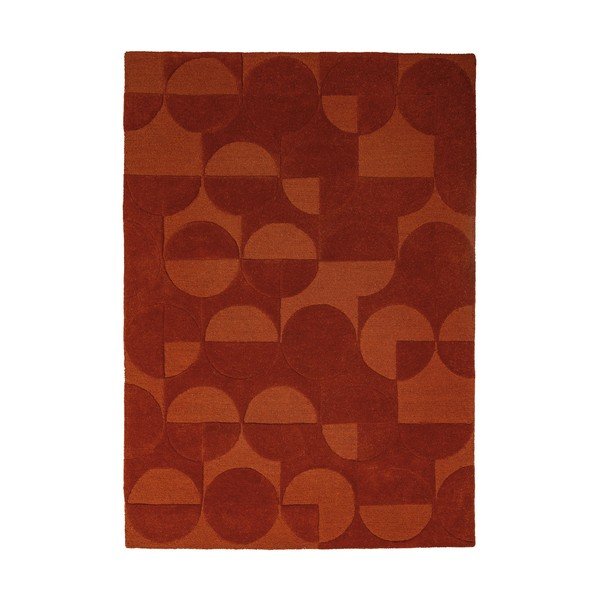 Ručne tkaný vlnený koberec v terakotovej farbe 120x170 cm Gigi – Flair Rugs
