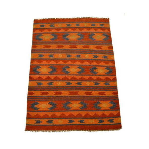 Ručne tkaný koberec Kilim Nirav, 140x200cm
