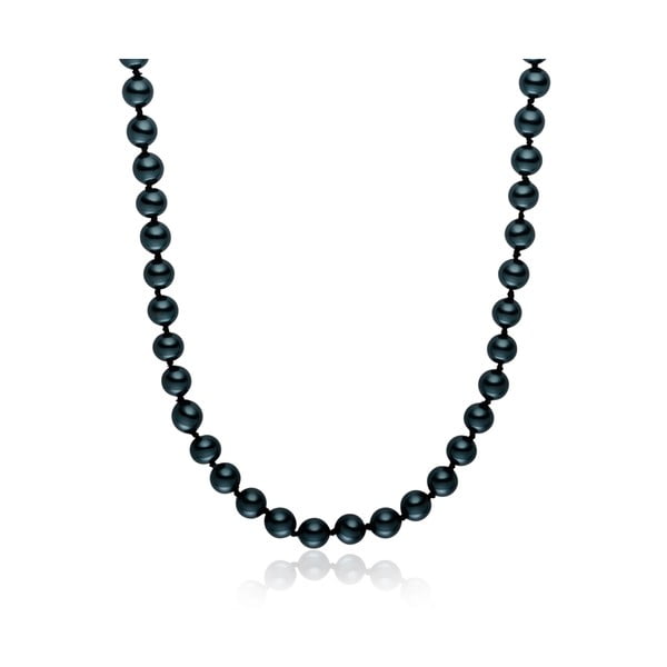Modrý perlový náhrdelník Pearls Of London, 50 cm